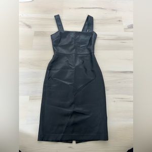 Black Aritzia vegan leather dress. Size 0